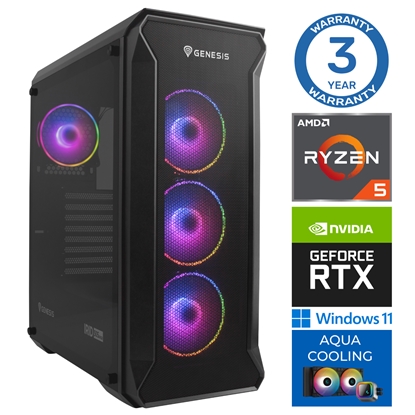 Attēls no INTOP AQUA Ryzen 5 7600X 32GB DDR5 1TB SSD M.2 NVME+2TB RTX5070 12GB WIN11