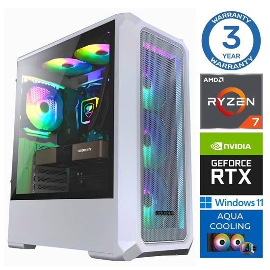 Изображение INTOP AQUA Ryzen 7 7700X 16GB DDR5 500SSD M.2 NVME+2TB RTX5060 8GB WIN11Pro