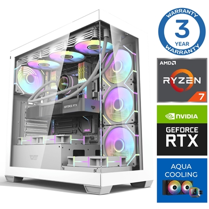 Attēls no INTOP AQUA Ryzen 7 8700F 16GB DDR5 1TB SSD M.2 NVME+2TB RTX5060 8GB no-OS