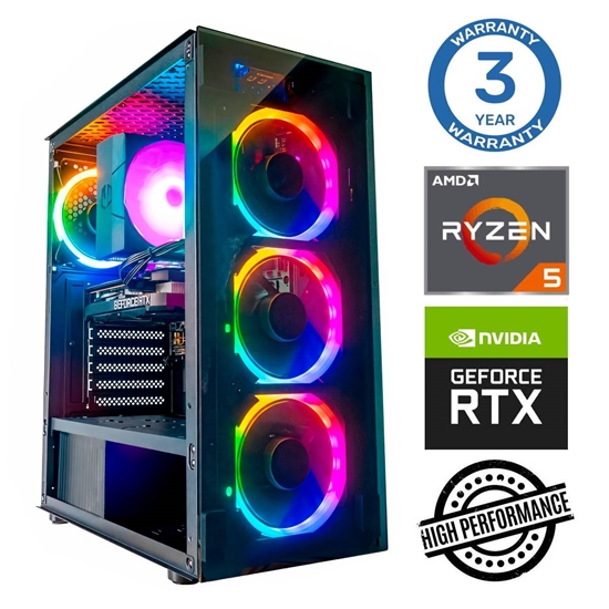 Изображение INTOP Ryzen 5 9600X 16GB DDR5 500SSD M.2 NVME+2TB RTX5060Ti 8GB no-OS