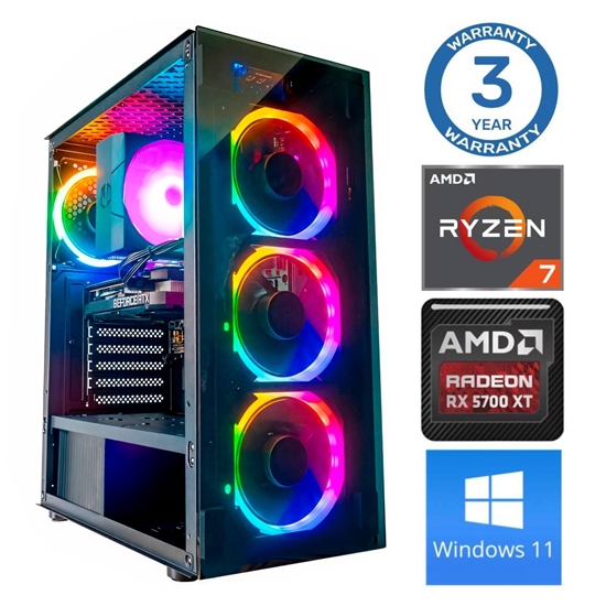 Изображение INTOP Ryzen 7 5700X 16GB 500SSD M.2 NVME+2TB RX6600 8GB WIN11