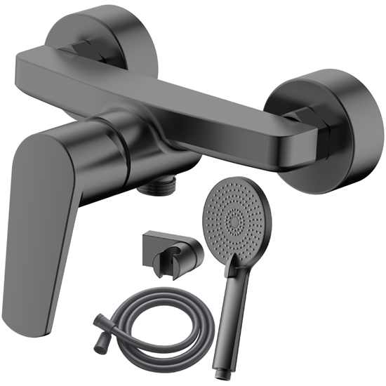 Picture of Jaucējkrāns dušas AB BAZEL, ar dušas kompl., pelēk