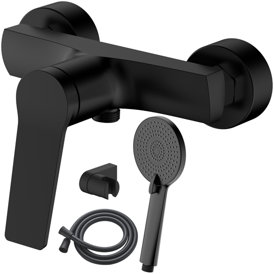 Picture of Jaucējkrāns dušas AB JOSE, ar dušas komplektu, mel