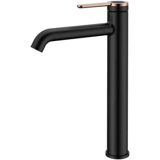 Picture of Jaucējkrāns izlietnes AB AMBER, augstais, melns|ze