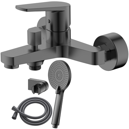 Изображение Jaucējkrāns vannas AB BAZEL, ar dušas kompl., pelē