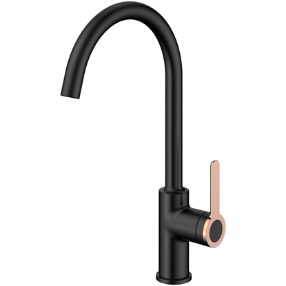 Attēls no Jaucējkrāns virt. izlietnes AB AMBER, melns|zelts