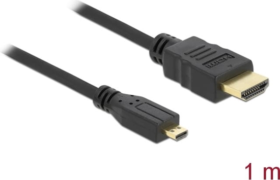 Picture of Kabelis HDMI High Speed with Ethernet A/D,  M/M, 1.0m Delock