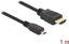 Изображение Kabelis HDMI High Speed with Ethernet A/D,  M/M, 1.0m Delock