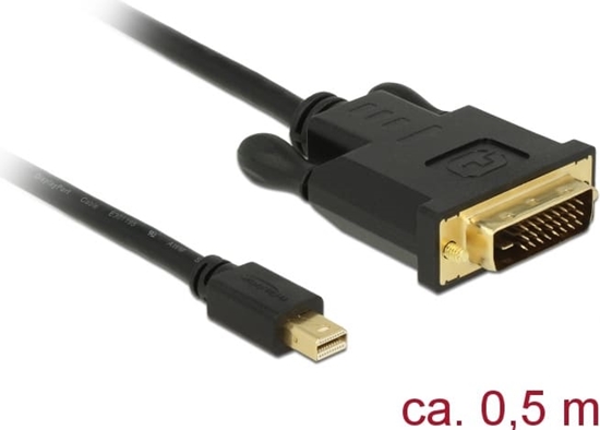 Picture of Kabelis miniDisplayPort1.1 > DVI24+1, M/M, 50cm, Delock