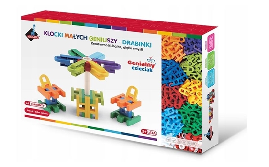 Picture of Klocki Drabinki 62 elementy w pudełku
