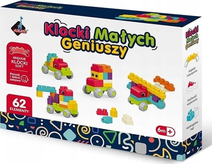 Picture of Klocki Małych Geniuszy - Soft 62 elementy