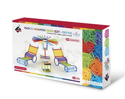 Picture of Klocki Patyczki 360 elementów w pudełku