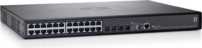Picture of Level One LevelOne GTL-2691 tīkla pārslēgs Vadīts L3 Gigabit Ethernet (10/100/1000) Melns