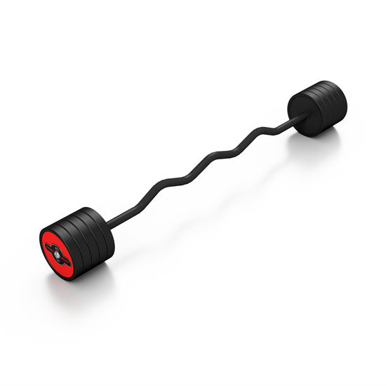 Picture of Liektais stienis ar fiksēto svaru 1 gab. Barbell 40 kg - Marbo Sport