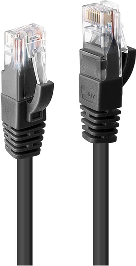 Picture of Lindy 0.3m Cat.6 U/UTP Network Cable, Black