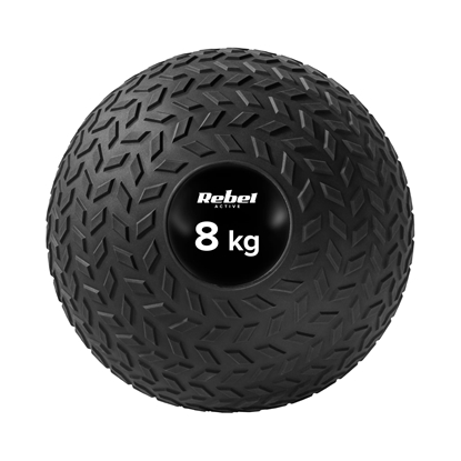 Attēls no Maza medicīnas bumba rehabilitācijas vingrinājumiem Slam Ball 23cm 8kg, REBEL ACTIVE