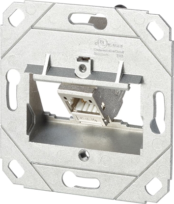 Picture of Metz Connect C6Amodul 1 Port 180°M UP0-Dose, reinweiß RAL9010