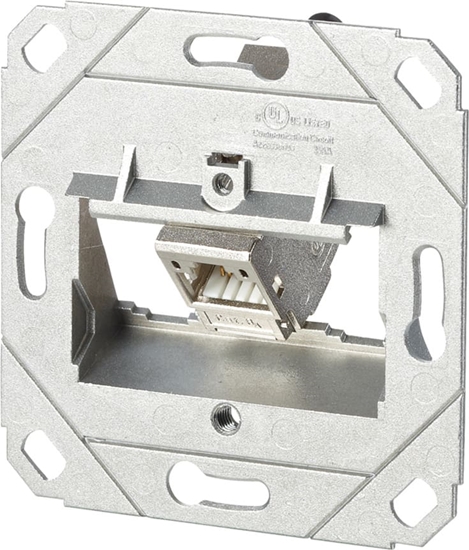 Picture of Metz Connect C6Amodul 1 Port 180°M UP0-Dose, reinweiß RAL9010