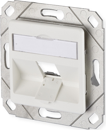 Picture of Metz Connect Modul Anschlussdose UPk, 1 Port unbestückt reinweiß