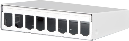 Picture of Metz Connect Modul AP-Gehäuse 8 Port reinweiß RAL9010