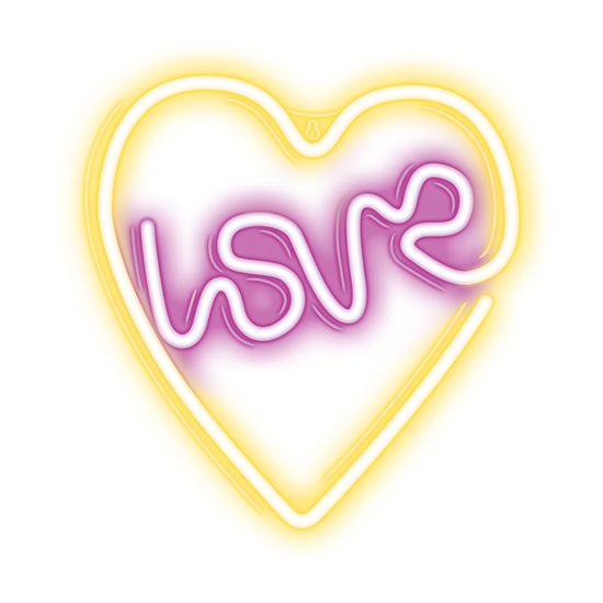 Picture of Neon LED Light LOVE HEART purple white NNE02 Neoli