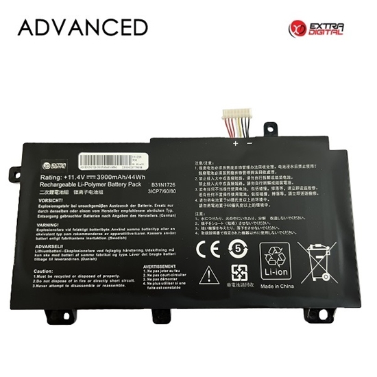 Picture of Notebook Battery ASUS B31N1726, 3900mAh, Extra Digital Advanced