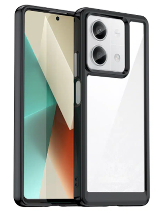 Attēls no OUTER SPACE CASE WITH GEL FRAME - XIAOMI REDMI NOTE 13 PRO - BLACK