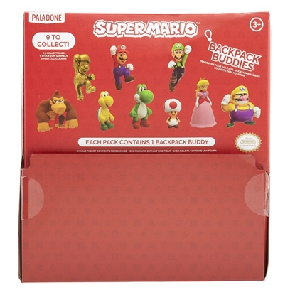 Picture of Paladone Super Mario Backpack Buddies CDU Of 24 pcs