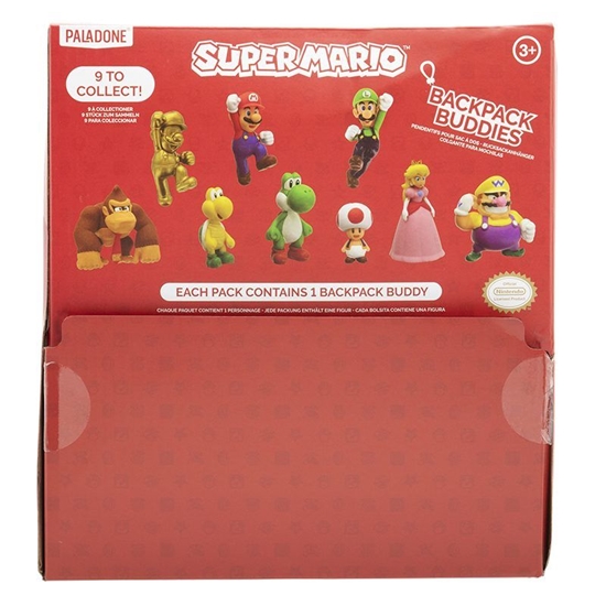 Picture of Paladone Super Mario Backpack Buddies CDU Of 24 pcs