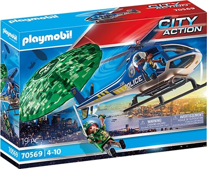 Picture of Playmobil Policyjny migowiec: Ucieczka ze spadochronem (70569)