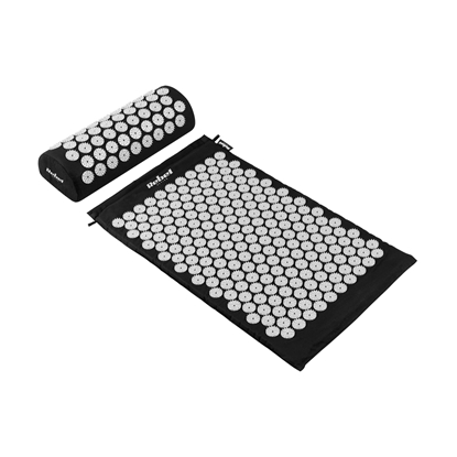 Attēls no Rebel Active akupresūras paklājiņš ar radzēm un spilvenu, 72x42cm, pelēkas radzes