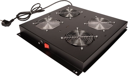 Picture of Roline 19" roof fan unit with 2 fans, ON/OFF black