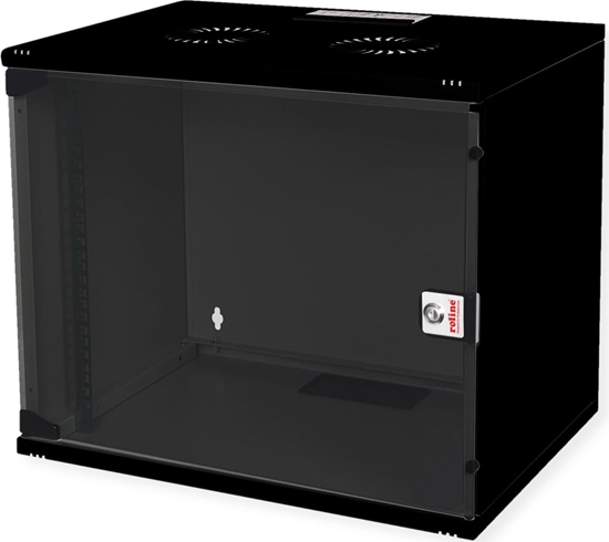 Picture of Roline 19-inch wall-mounted housing Basic 7 U, 540x400 WxD kit black