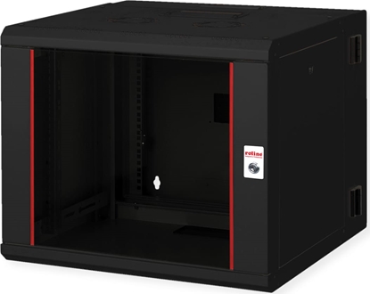 Picture of Roline 19-inch wall-mounted housing Pro 9 U, 600x600 WxD two-part swivelling black