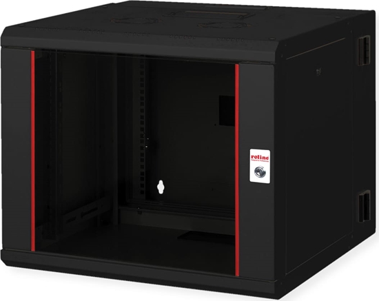 Picture of Roline 19-inch wall-mounted housing Pro 9 U, 600x600 WxD two-part swivelling black