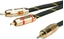 Picture of Roline GOLD Audio Connection Cable 3.5mm Stereo - 2 x Cinch (RCA), M/M, 2.5 m