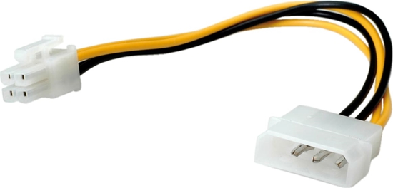 Picture of Roline Internal Power Cable, 4-pin HDD/ ATX12V-P4 4-pin Power, 0.15 m