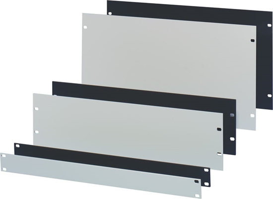 Изображение Schroff 19" Front Panel, 3 U, 3 mm, Al, RAL 7021