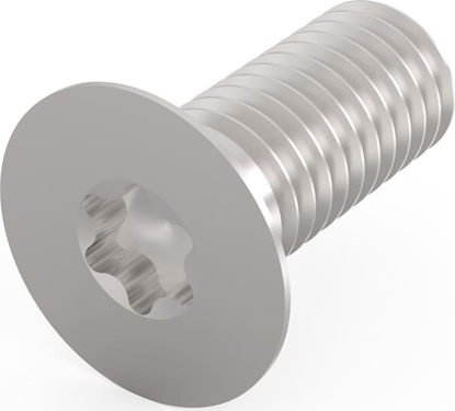 Изображение Schroff Countersunk Screw, Torx M5x12 mm, Steel, Zinc Plated, 100 Pieces