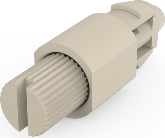 Изображение Schroff Quarter-Turn Fastener With Knurled and Slotted Head, Grey, 100 pieces