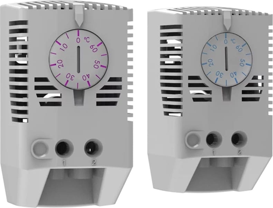 Picture of Schroff Thermostat with SCHUKO/UTE plug Mains Cable for cooling, 230 VAC