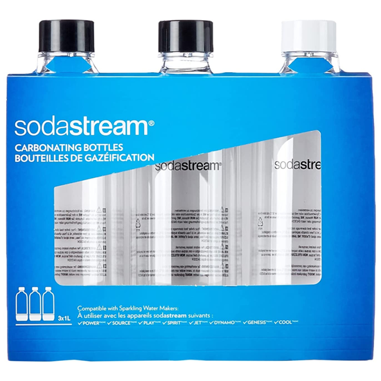 Picture of Sodastream PET Bottle Universal (3 Bottles, 1L, black) (2260525)