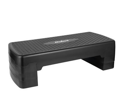 Attēls no Steps aerobikai un fitnesa vingrinājumiem, 3 līmeņi, 68 cm, melns, REBEL ACTIVE