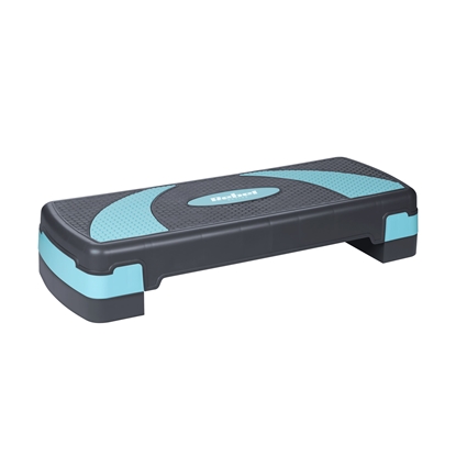 Изображение Steps aerobikai un fitnesa vingrinājumiem, 3 līmeņi, 78 cm, pelēkzils, REBEL ACTIVE