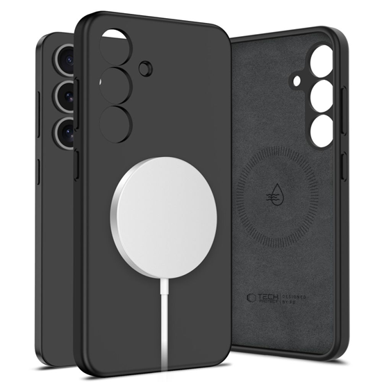 Picture of Tech-Protect Tech-Protect Liquid Silicone MagSafe Case for Samsung Galaxy S25 - Black