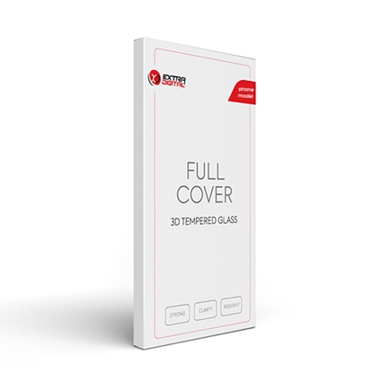 Attēls no Tempered glass screen protector Huawei P20 (3D, black)