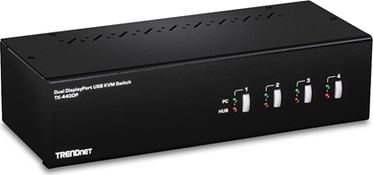 Attēls no Trendnet KVM Switch 4-port Dual Monitor DisplayPort