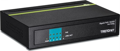 Attēls no Trendnet Switch  5 Port Gbit PoE+ 31W Metall