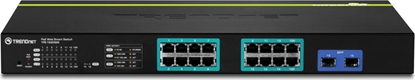 Picture of Trendnet Switch 16 Port Gbit Managed L2 PoE+ 185W WebSmart