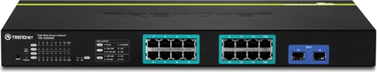 Picture of Trendnet Switch 16 Port Gbit Managed L2 PoE+ 185W WebSmart